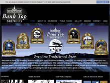 Tablet Screenshot of banktopbrewery.com